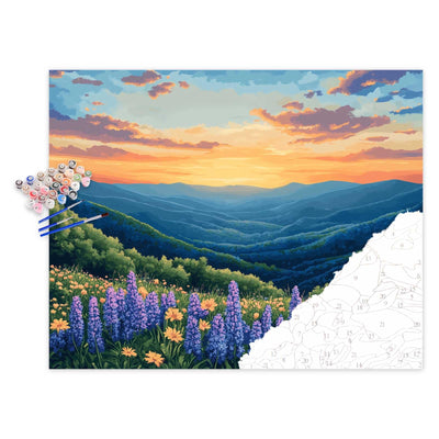 Shenandoah Paint by Number, National Park Paint by Numbers Kit for Adults, Mountains Wall Art, Virginia Scenery Acrylic Paintings, Natural Landscape Poster for Home Wall Decor(16x20inch, Unframed)