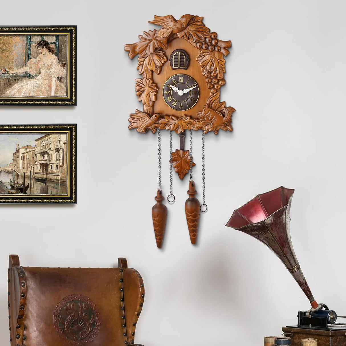 Kendal Handcrafted Wood Cuckoo Clock MX211 Kendal