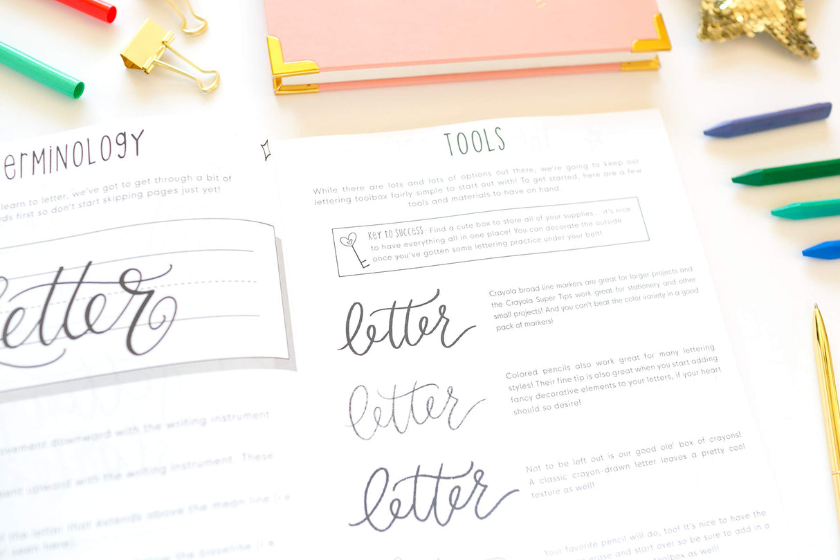 Hand Lettering and Modern Calligraphy for Kids: A Fun Step by Step Guide and Practice Workbook for Beginners and Children Ages 8 and up WoodArtSupply