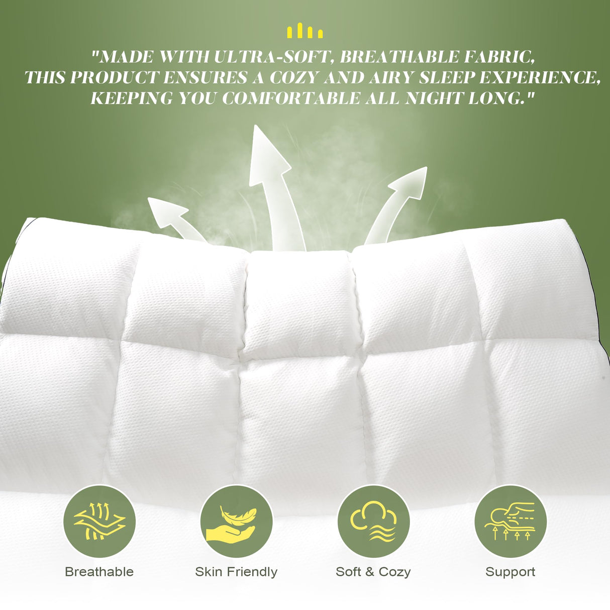 Mosluna 3 Inch Memory Foam Mattress Topper Twin Size,Extra Soft Pillow Top Mattress Topper,Fluffy Shredded Memory Foam Filled,Breathable Mattress for Back Pain Relief,39x75 in. Mosluna