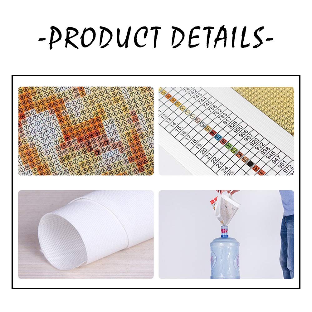 DIY 5D Diamond Painting, Diamond Embroidery Cross Stitch Kit Red Rose Flower 5D Diamond Rhinestone Painting Crystals Cross Stitch Picture Arts Home Decor (Red Rose, 30x40cm/11.8x15.8in) MVVMTOP