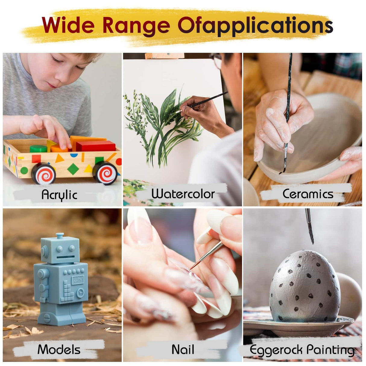 Anezus Tiny Detail Paint Brushes 30 Pcs Fine Paint Brushes Set with 3 Size #0#00#000 Liner Brush for Miniature 40k Model Crafts Watercolor Acrylics Oil - WoodArtSupply