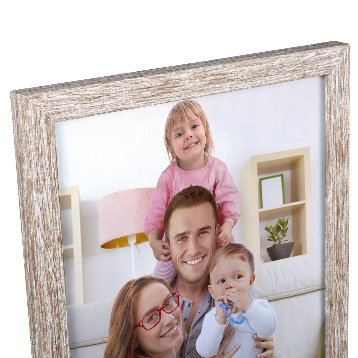 Giftgarden 8x10 Picture Frame Distressed Beige White Set of 12, Multi Rustic Wood Grain 8 by 10 Photo Frames Bulk for Wall or Tabletop Display Giftgarden