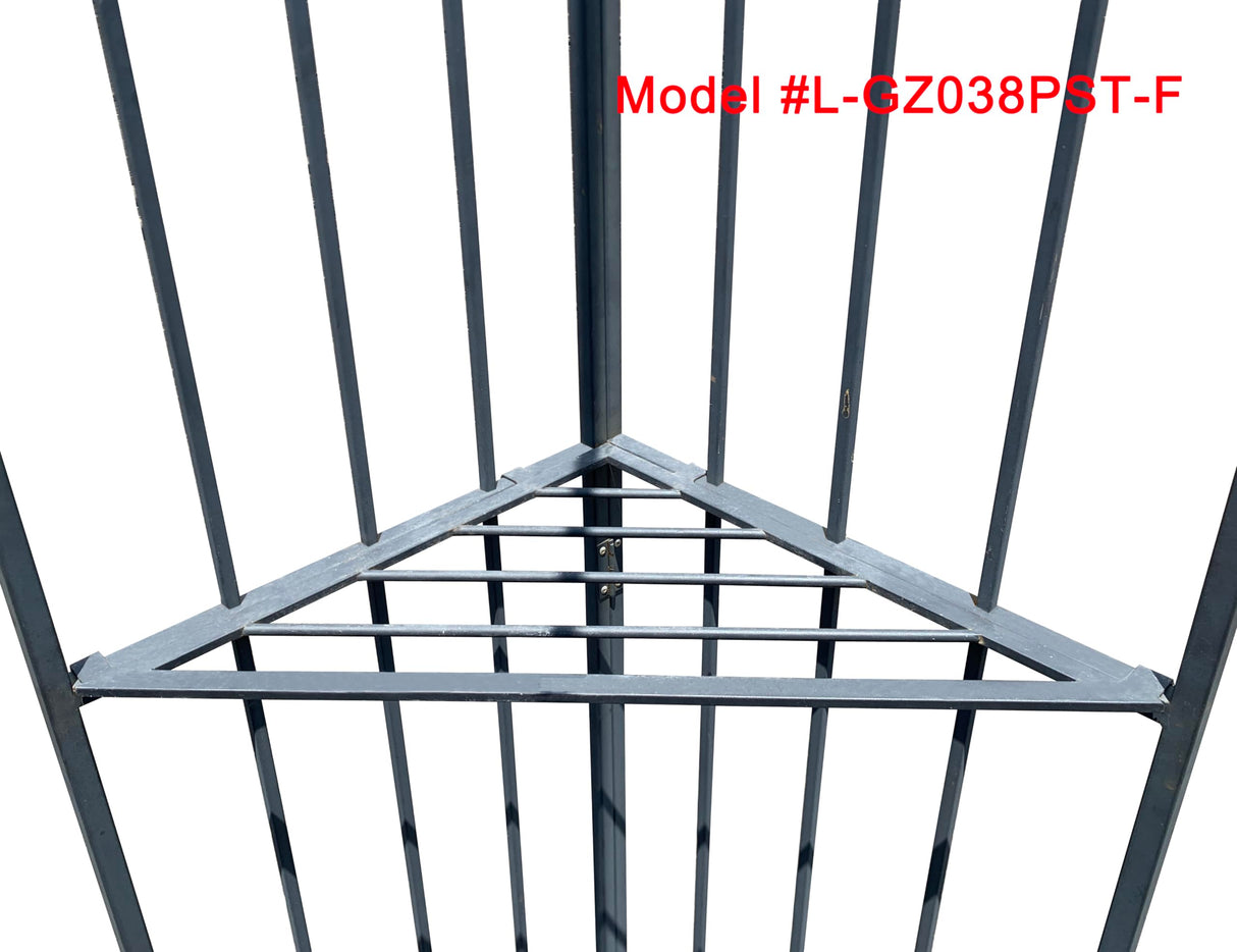 Canopy Top for Garden Treasures 10 ft x 10 ft Brown Metal Square Semi- Gazebo Model #L-GZ038PST-F (Tan) (Fabric TOP ONLY) APEX GARDEN