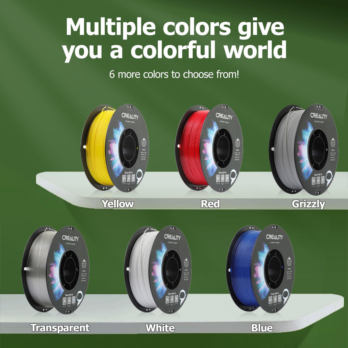 Official Creality PETG 3D Printer Filament 1.75mm 1KG (2.2lbs), High Precision Strong Toughness, Odorless Better Flow Moistureproof 3D Printing Ender Filament (Black) YOOPAI