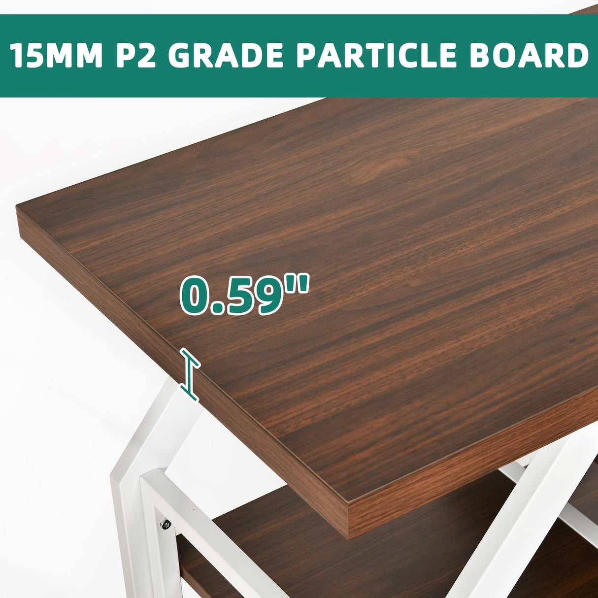 YITAHOME Heavy Duty 55-75 Gallon Fish Tank Stand with Power Outlet, Marble Aquarium Stand for Fish, Turtle, Reptile Terrarium, Shelves for Fish Tank Accessories Storage, 860LBS Capacity, White & Walnut YITAHOME