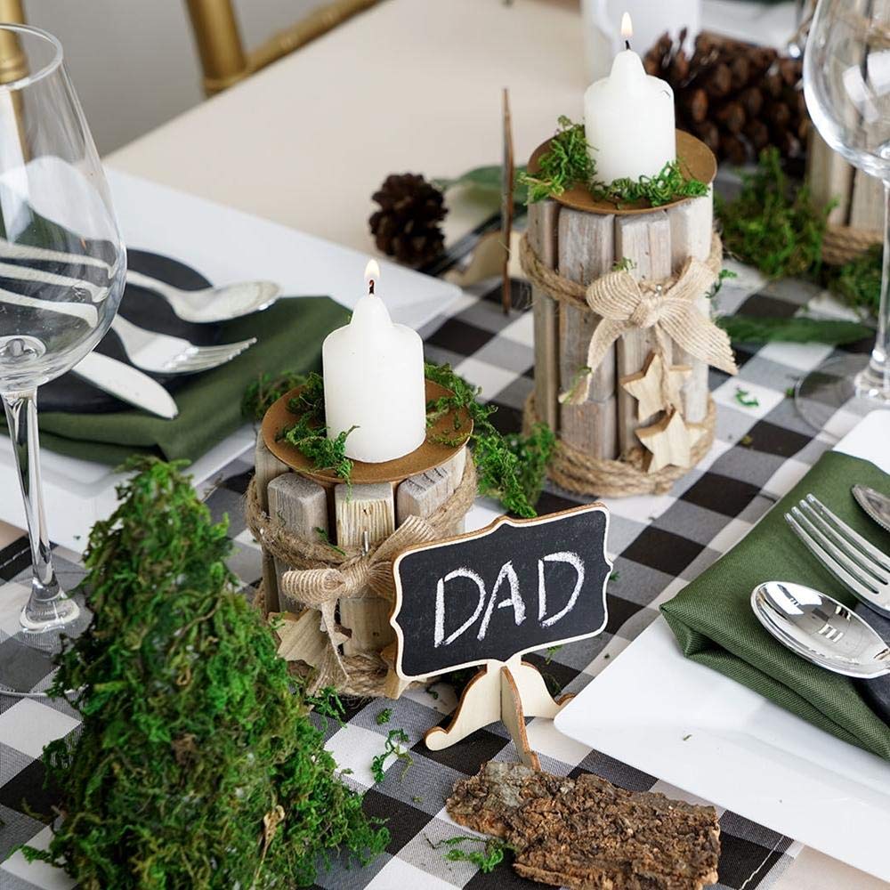 BYHER Artificial Moss Fake Green Grass for Centerpieces Home Kitchen Garden Decor (8OZ, Fresh) BYHER