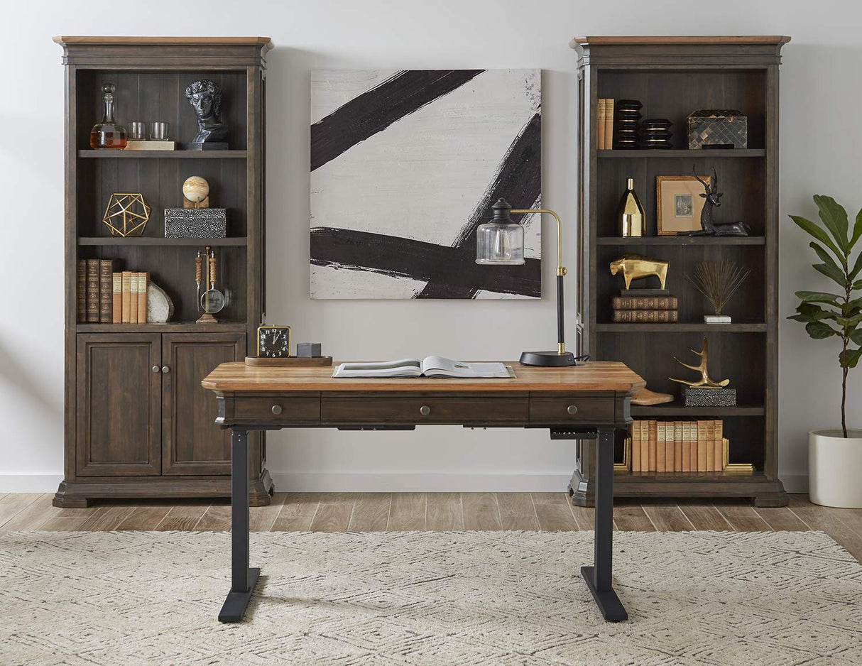 Martin Furniture Executive Open Bookcase, Fully Assembled, Brown Martin Furniture