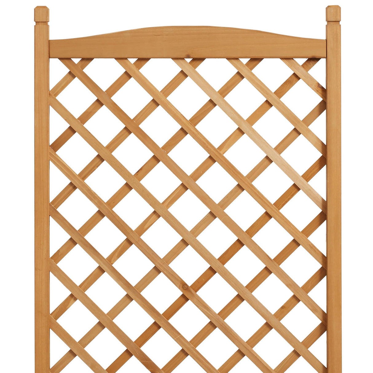 Casafield Climbing Planter Raised Garden Bed with Trellis - 48" Wooden Diamond Lattice Box Planter Stand with Wheels for Outdoors Casafield