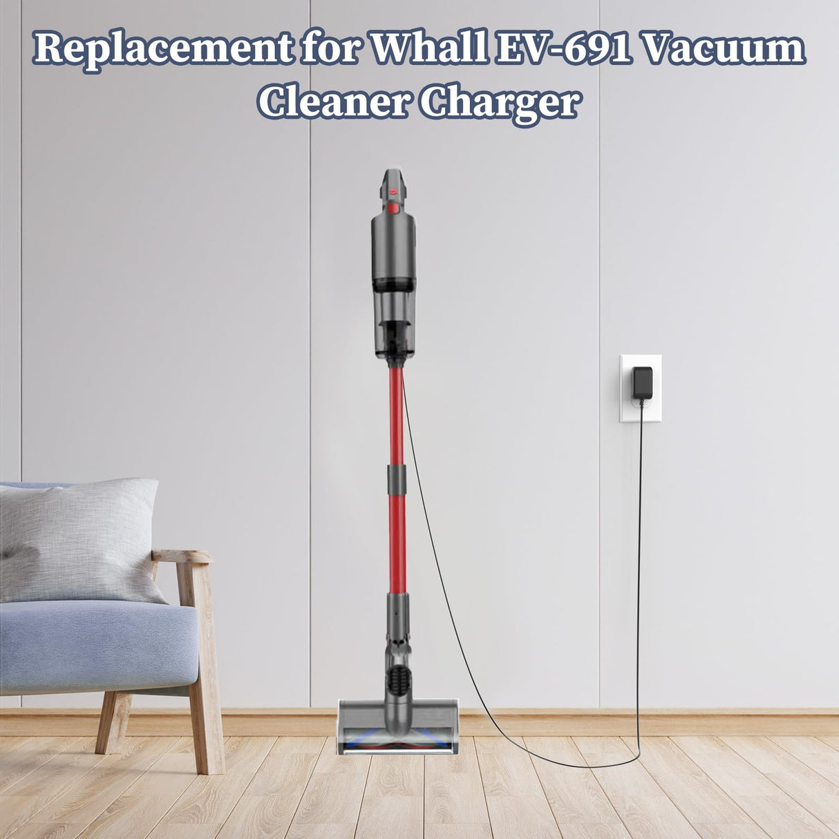 DONYOIE Charger for Whall EV-691 EV-691H EV691 EV691H Cordless Stick Vacuum Power Cord AC Adapter DC Adaptor Supply DONYOIE