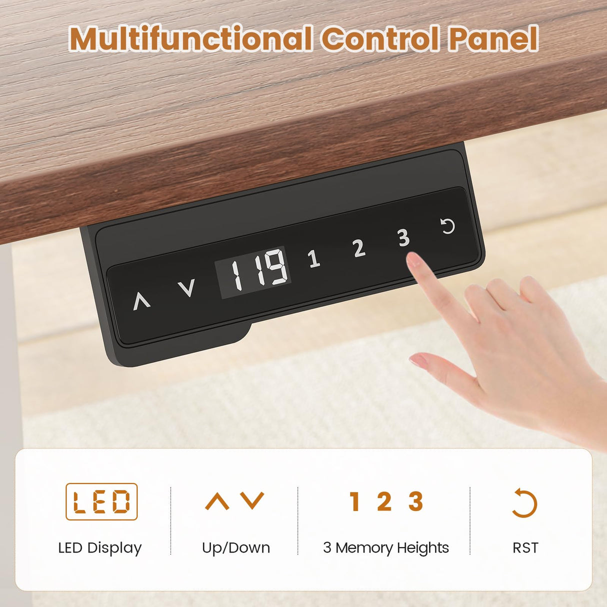 SEDETA Farmhouse L Shaped Standing Desk, 55 inch Height Adjustable Corner Desk with Storage Drawers, Standing Computer Desks with Power Outlets for Home Office, White SEDETA