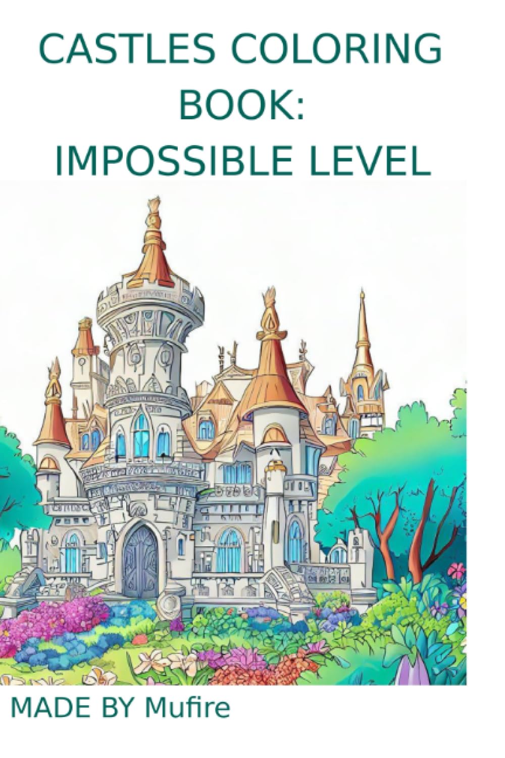 CASTLES COLORING BOOK: IMPOSSIBLE LEVEL: harder than anyone could imagine. This coloring book is the challenge you need to improve your creativity and artistry. Majosta