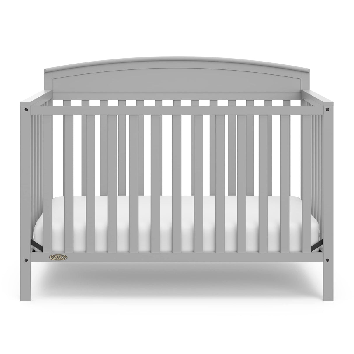 Graco Benton 5 in 1 Convertible Crib with Premium Foam Crib and Toddler Mattress - Pebble Gray Graco