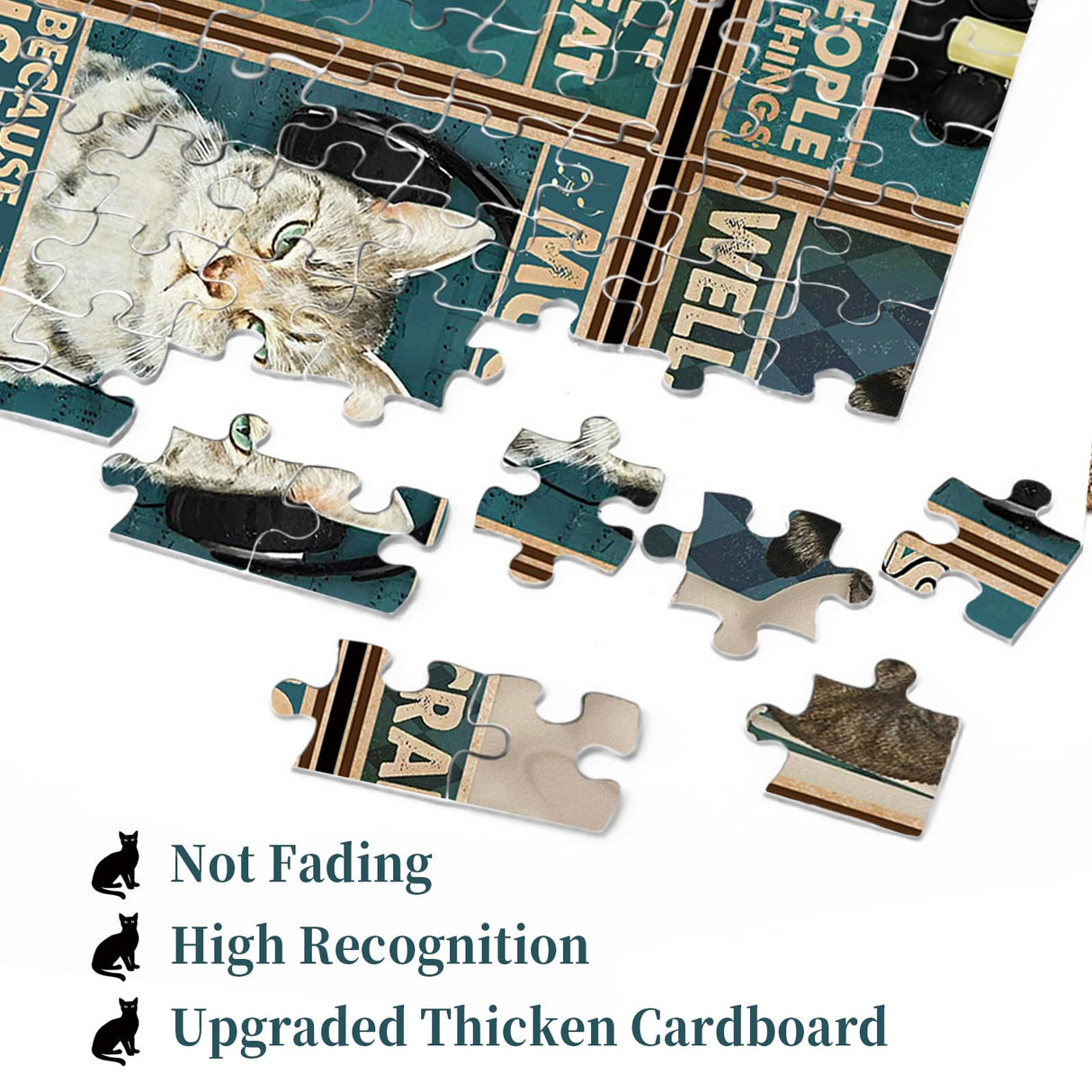 Cat Puzzle for Adult 1000 Piece, Kitty Kitten Collage Puzzles 1000 Pieces, Jigsaw Puzzles with Animals 1000 Piece for Adult BBOLDIN