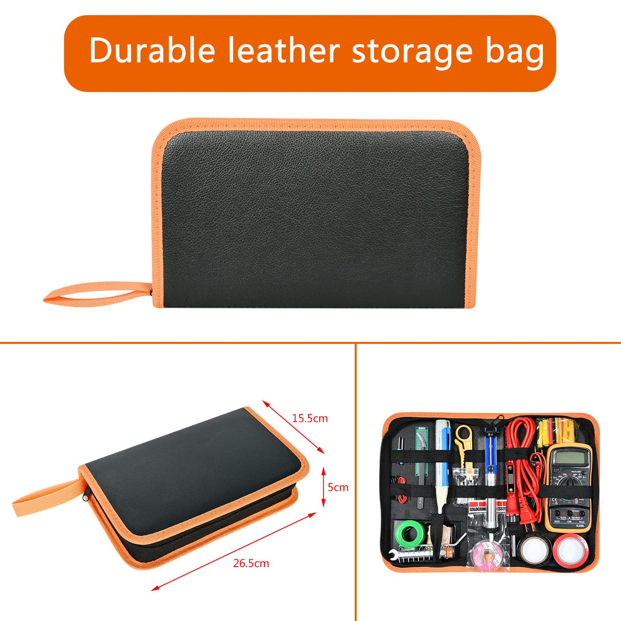 Soldering Iron Kit,80W LCD Digital Soldering Gun with Adjustable Temperature Controlled and Fast Heating Ceramic Thermostatic Design KYZHXVO