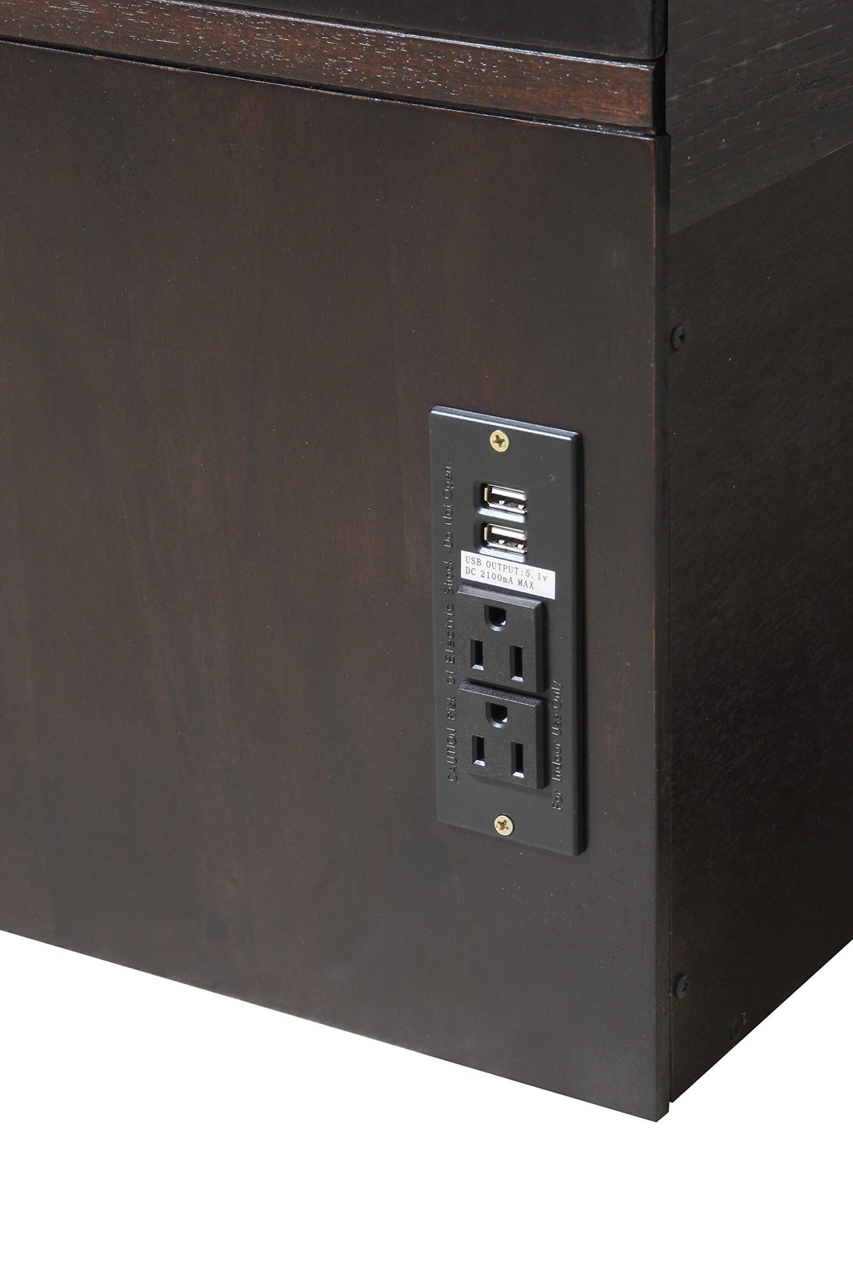 Mega Solutions Emurphybed Daily Delight Murphy Cabinet Chest Bed with Charging Station 6 Inch, (Queen, Java) Mega Solutions