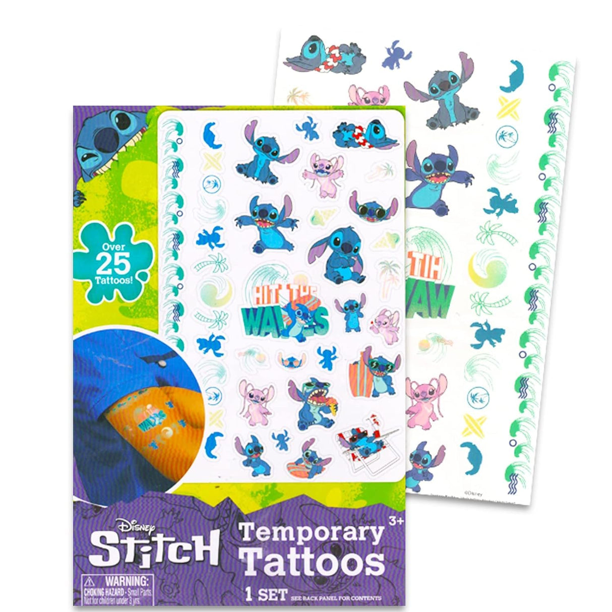 Stitch Wooden Puzzle 5 Pack - Stitch and Angel Wood Puzzles Bundle with Holding Tray Plus Tattoos, Activity Book, More for Boys, Girls | Stitch Jigsaw Puzzles for Kids Disney