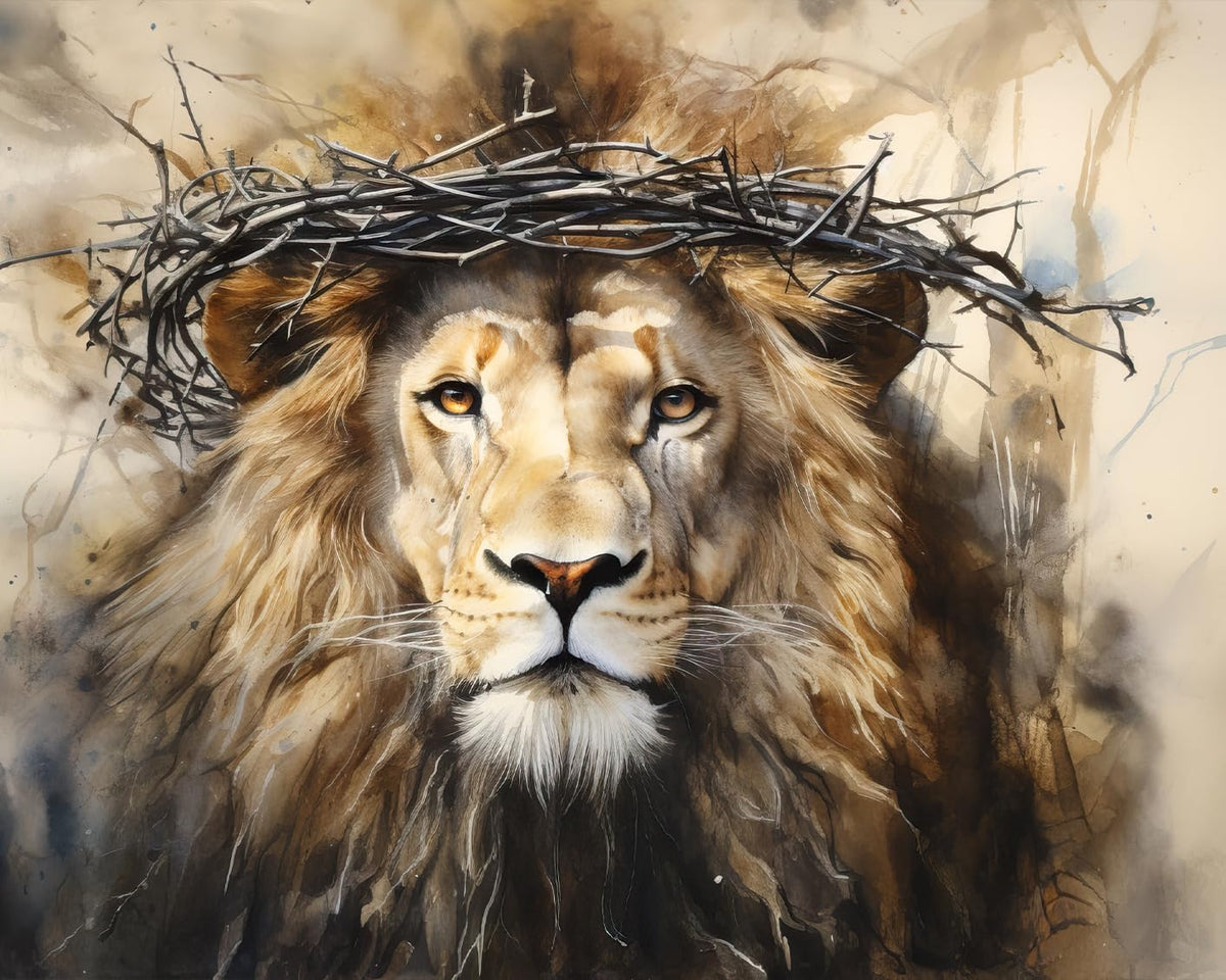 Rebotipy Paint by Number for Adults Paint by Number Majestic Lion of Judah Jesus for Adult Kids and Beginners Canvas Art Home Decor Artwork Painting by Numbers Canvas Gift 16x20 in Rebotipy
