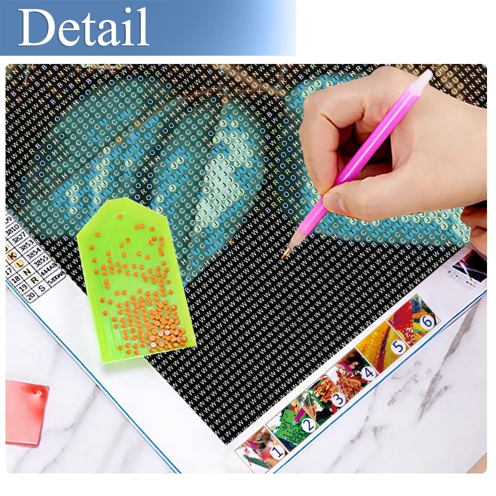 JFYHAB Rose Diamond Painting Kits for Adults, Rose Flowers Full Drill Diamond Art Kit for Adults Beginner, DIY 5D Diamond Dots Painting Craft for Home Wall Decor 12x16 Inch JFYHAB