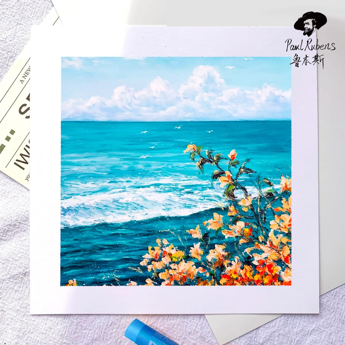 Paul Rubens Oil Pastels for Artists, 72 Landscapes Colors Artist Soft Oil Pastel Set Vibrant and Creamy Paul Rubens