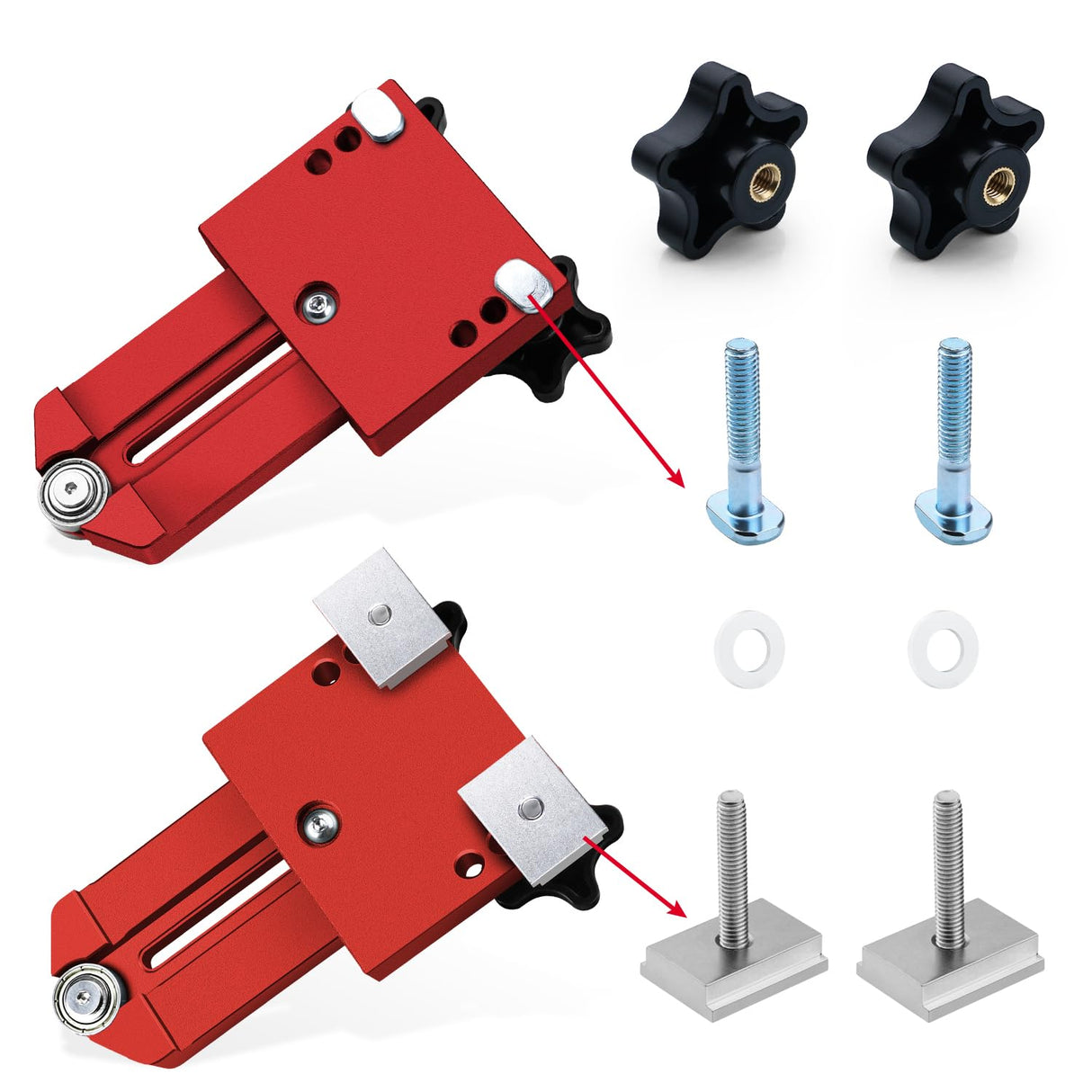 ViewReal Extended Thin Rip Jig Table Saw Band Saw Jig Table Saw Fence Guide Compatible With Most Router Table Band Saw, Table Saw Accessories For ViewReal