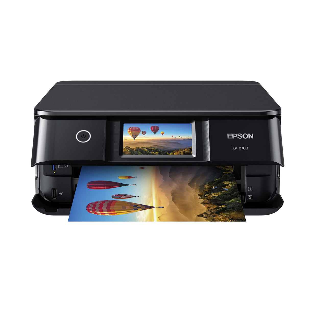 Epson Expression Photo XP-8700 Wireless All-in-One Printer with Built-in Scanner and Copier and 4.3" Color Touchscreen, Black Epson