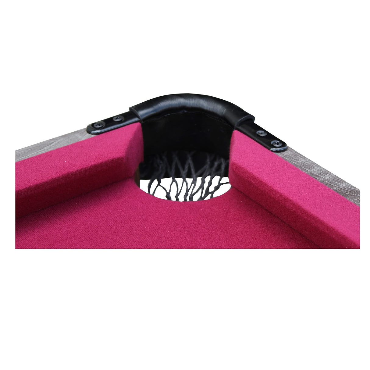 Pendleton 6-ft Portable Pool Table - Driftwood Finish with Burgundy Felt Blue Wave Sports