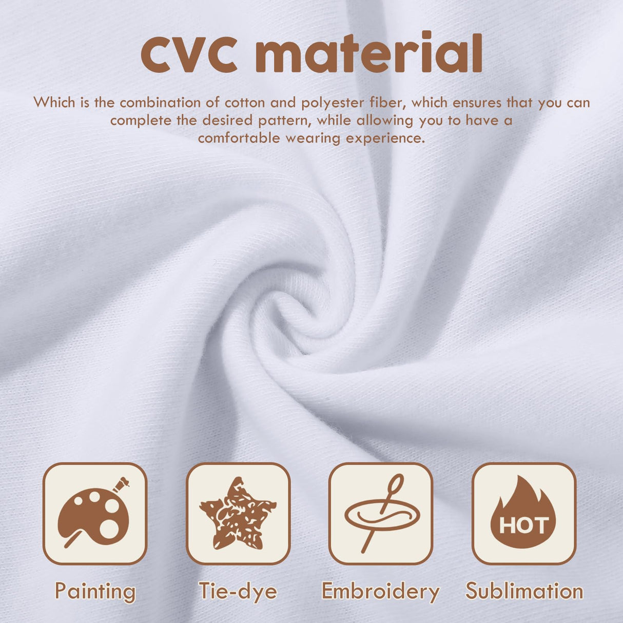 Geyoga 11pcs Sublimation Blanks Softstyle CVC T Shirts Tote Canvas Bags Bucket Hats Scrunchies Drawstring Bags Backpacks Socks Tie Dye Embroidery Kit Geyoga