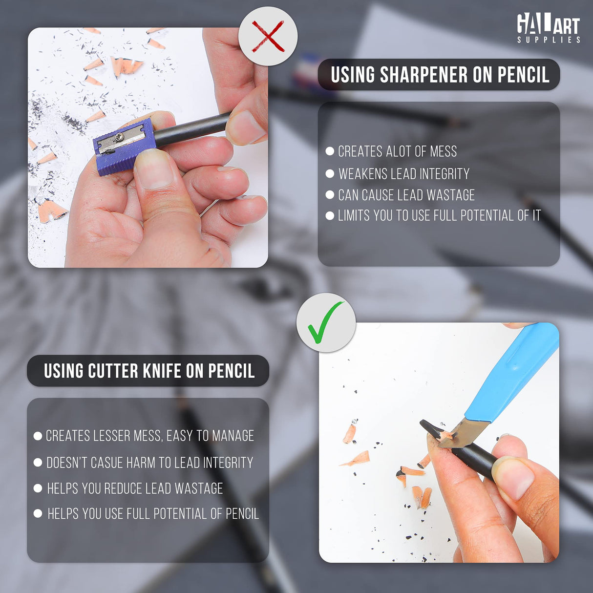 Galart Supplies Charcoal Drawing Set with Organizer Tray β 12 Pieces Soft, Medium, Hard and White Charcoal Pencils for Drawing, Shading and Sketching for Artists and Beginners Galart Supplies