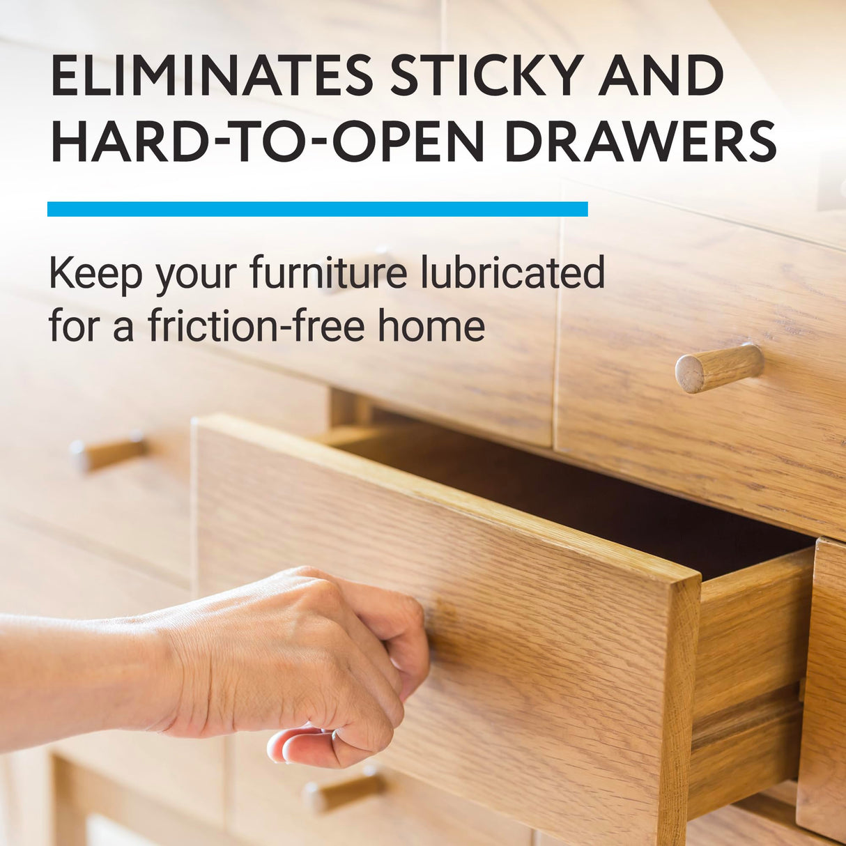 Impresa Non Spray Wood Lubricant for Home DIY Projects, Multi-Purpose Semi Paste Wax for Wood, Drawer & Door Hinge Lube, Loosen Drawer Slide, Restore & Preserve Wooden Slide - 6oz IMPRESA