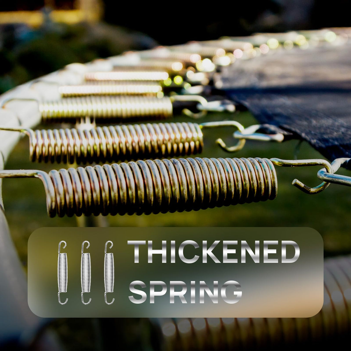 72 Pieces Trampoline Springs Replacement 5.5 Inch Trampoline Springs with T-Hook Heavy Duty Stainless Steel Trampoline Springs Metal Trampoline Pulling Tool Accessories Cyiwniao