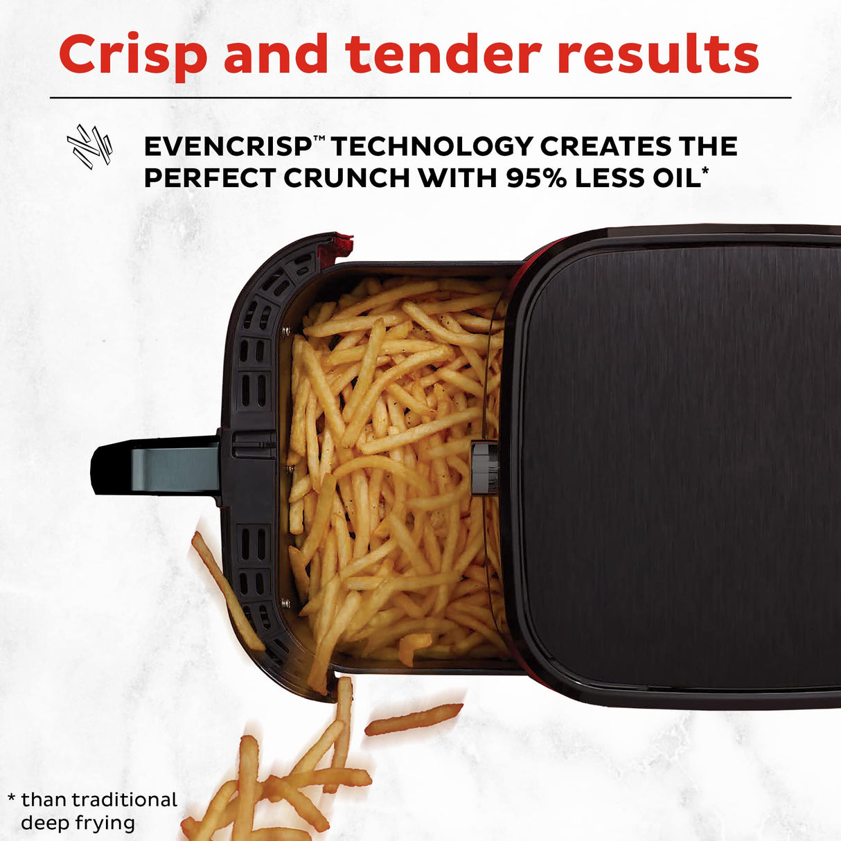 Instant Pot Vortex 5.7QT Air Fryer With Accessories, Custom Smart Cooking Programs, 4-in-1 Functions that Crisps, Roasts, Bakes and Reheats, 100+ In-App Recipes, from the Makers of Instant Pot, Black Instant Pot