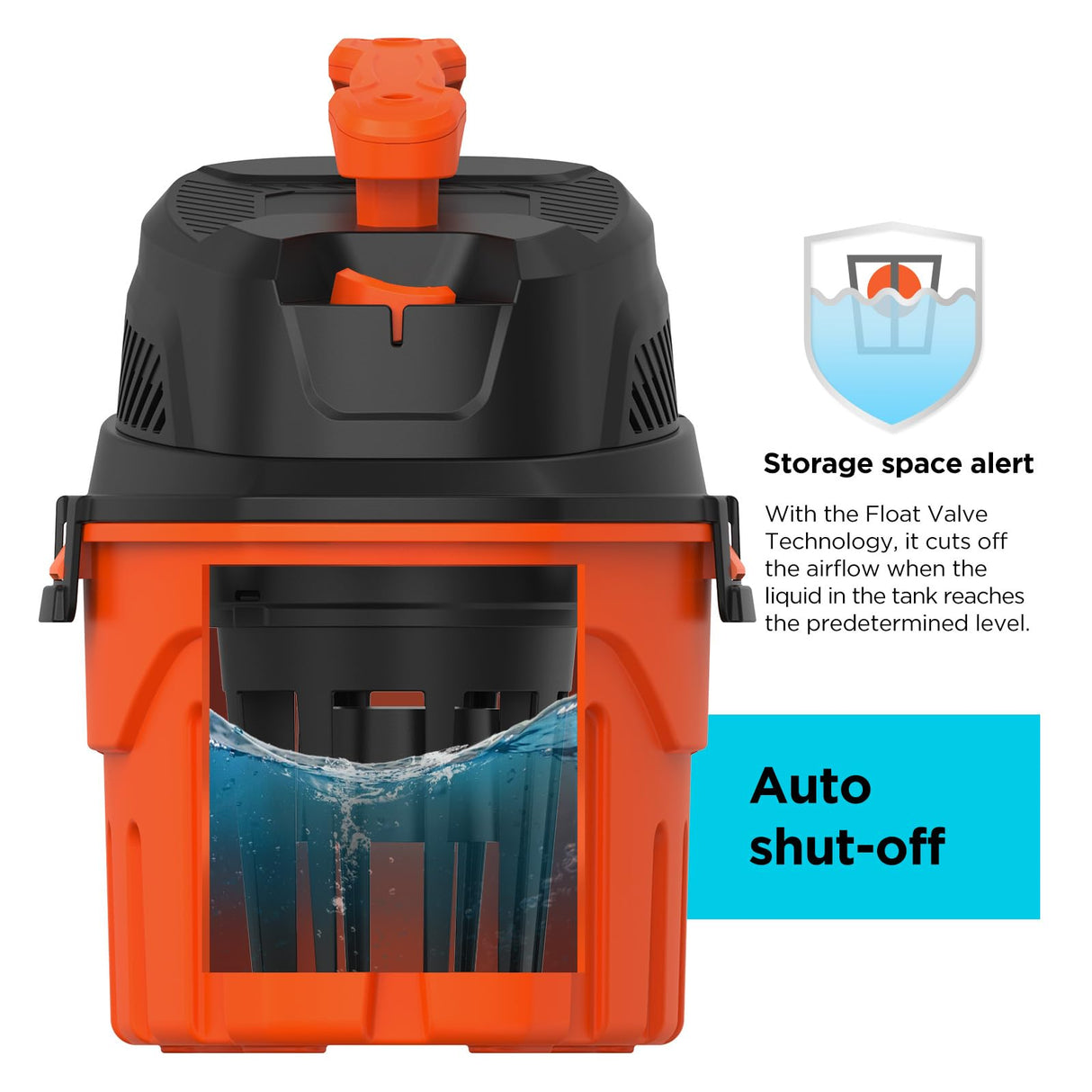 BLACK+DECKER Shop Vacuum Wet and Dry, 3 Gallon 3.0 Peak HP, 3-in-1 Portable Shop Vacuum with Accessories, Vacuum Cleaner for Home, Pet and Car(BDXV18910P-3) BLACK+DECKER