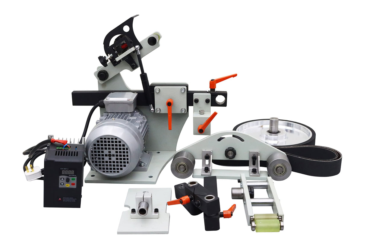 INTSUPERMAI Variable Speed Belt Sander 72 inch Belt Grinder with 3 Grinding Wheel Multi-function Sand Belt Machine Belt Sander Knife Grinder without INTSUPERMAI