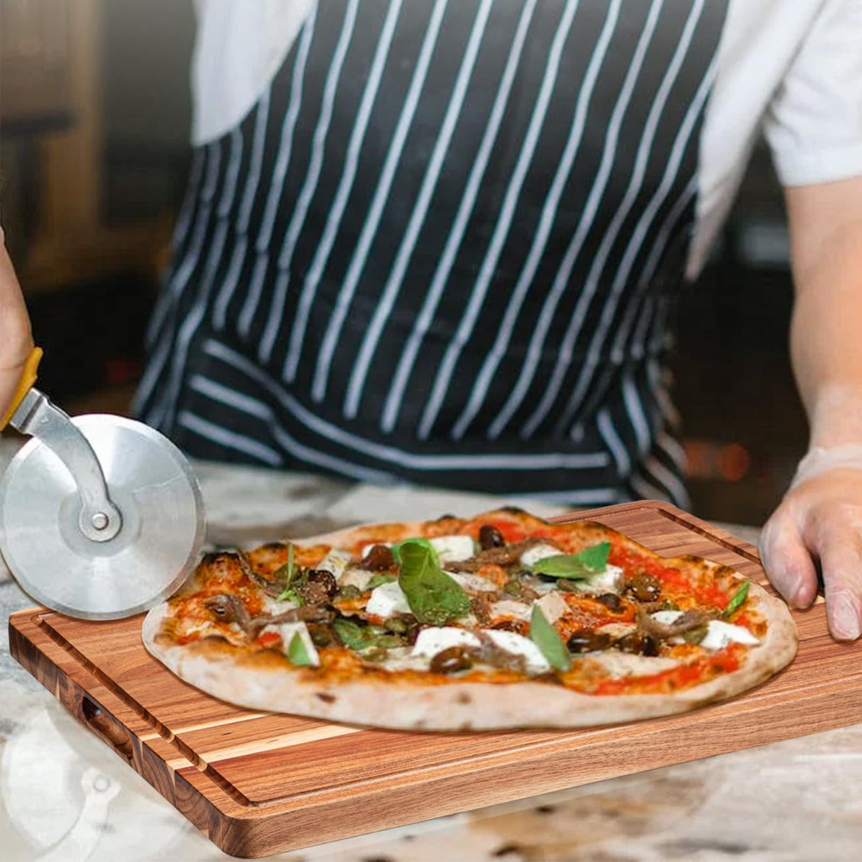 24 Inch XXL Countertop Cutting Boards, Extra Large Chopping Board for Kitchen, Butcher Block Carving Board for BBQ, Turkey, Meat, Large Charcuterie GAOMON