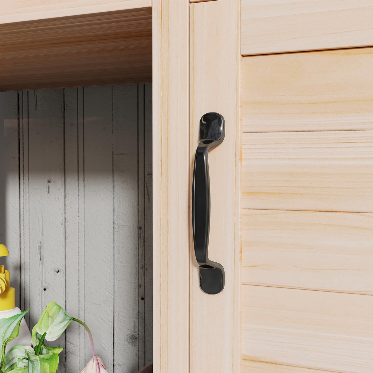 Outsunny Potting Bench Table with Sink, Outdoor Work Bench Table with Storage Cabinet, Hooks, Removable Sink, Faucet and Drawer for Greenhouse, Garden, Patio, Natural Wood Outsunny