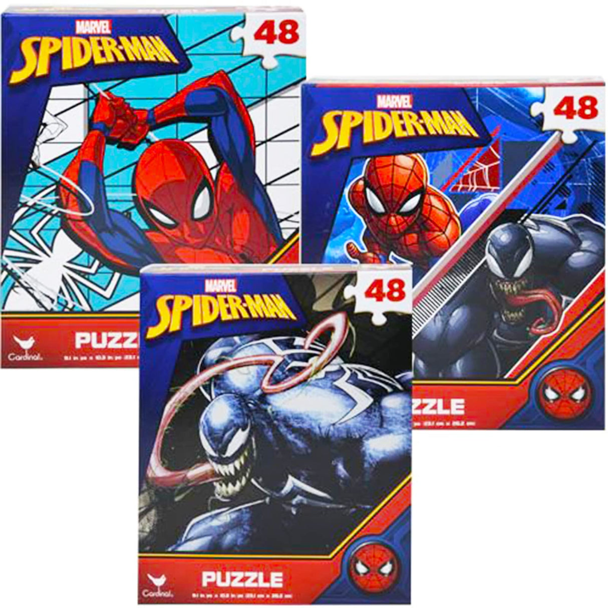 Marvel Spider-man Jigsaw Puzzle Bundle ~ Marvel Superhero Puzzle for Kids | Featuring Spiderman and Venom Jigsaw Puzzle with Spiderman Stickers and More (Spiderman Toys and Games). Marvel