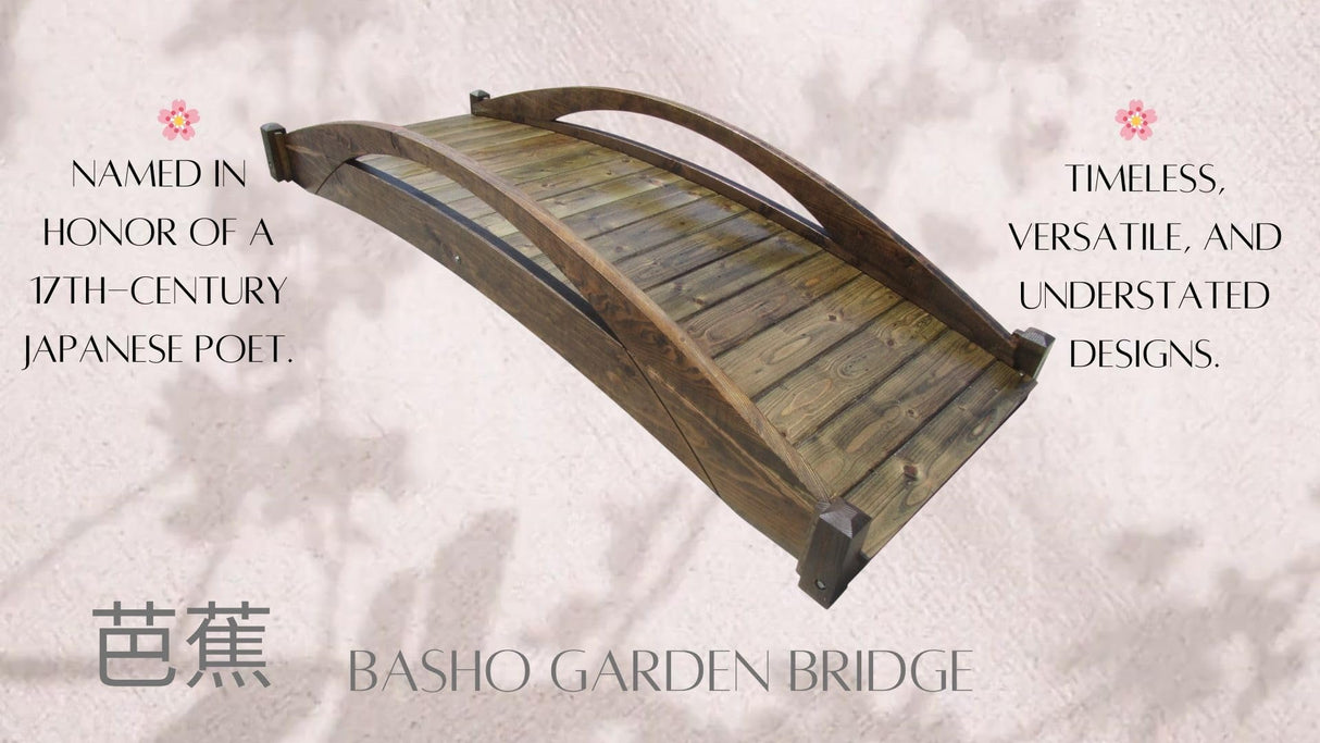 SamsGazebos Basho Garden Bridge 8 ft SamsGazebos