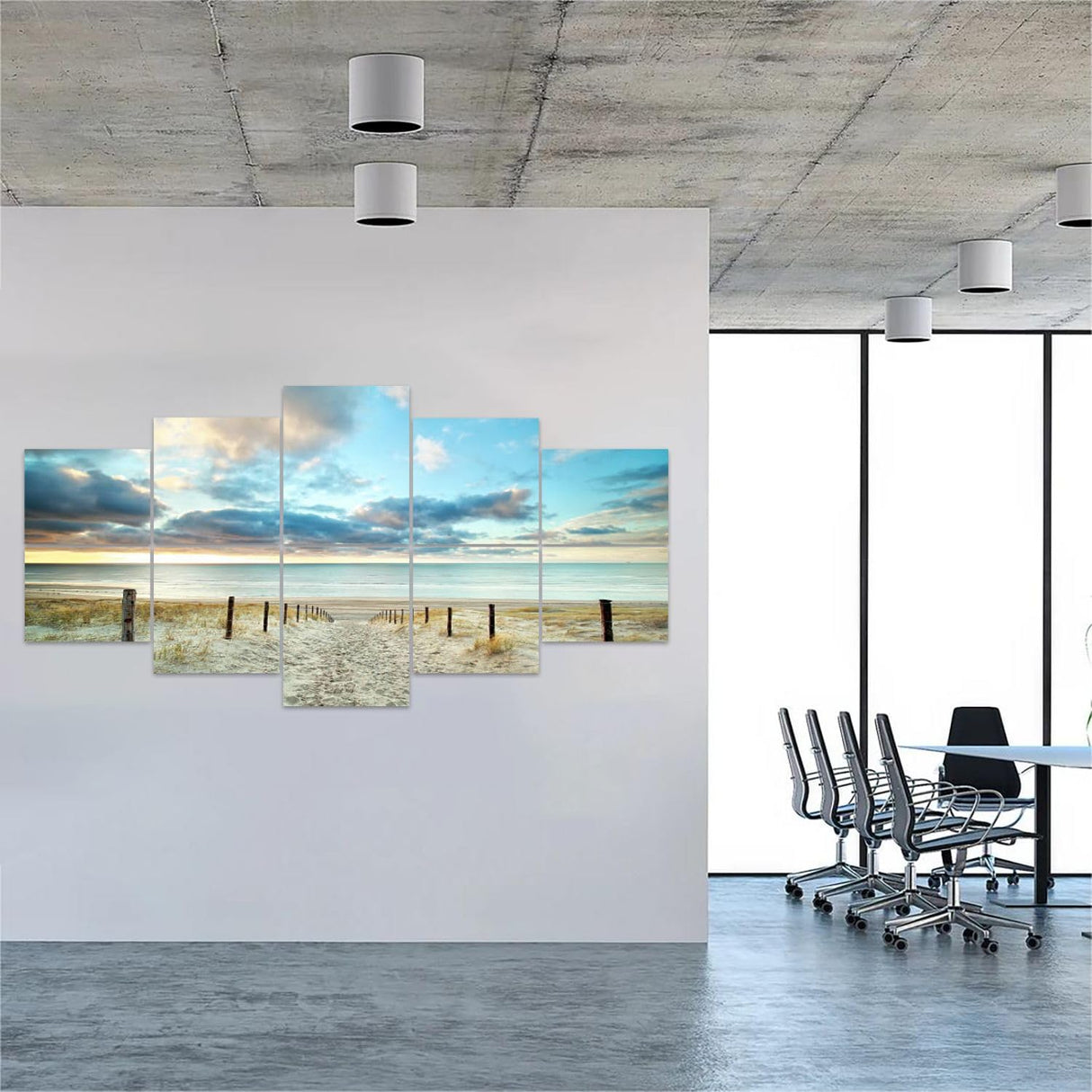 PZWKJOILPQ 10 Pack Art Acoustic Panels sand way to sea beach Decorative Sound Absorbing Wall Panel Self-Adhesive Noise Canceling Soundproof Padding for Home Office Studio 80"" x 40"" PZWKJOILPQ