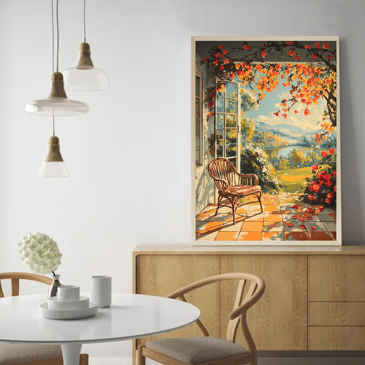 Mnsdiyrs Art Paint by Numbers Kits for Adults, Landscape Paint by Numbers for Adults, Acrylic Adult Paint by Numbers Kits for Gift Home Wall Decor 16x20 Inch Mnsdiyrs