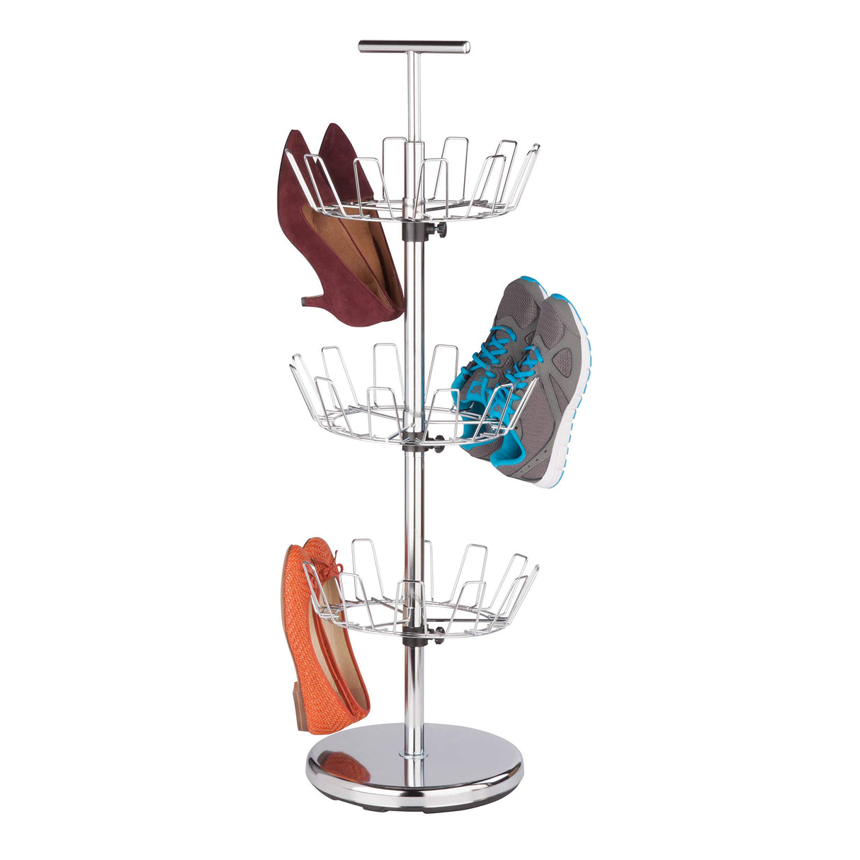 Honey-Can-Do 3 Tier Chrome Shoe Tree, 25 lbs Honey-Can-Do