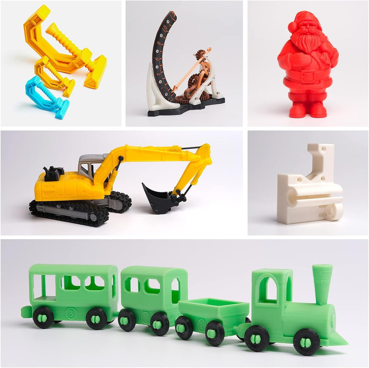 eSUN PLA+ Refilament 1.75mm and Upgarded eSpool+ Set, Reusable and Removable Filament Spool Replacement with 3D Printer Refill PLA Plus, 1KG Spoolless 3D Printing Filament, Grey eSUN