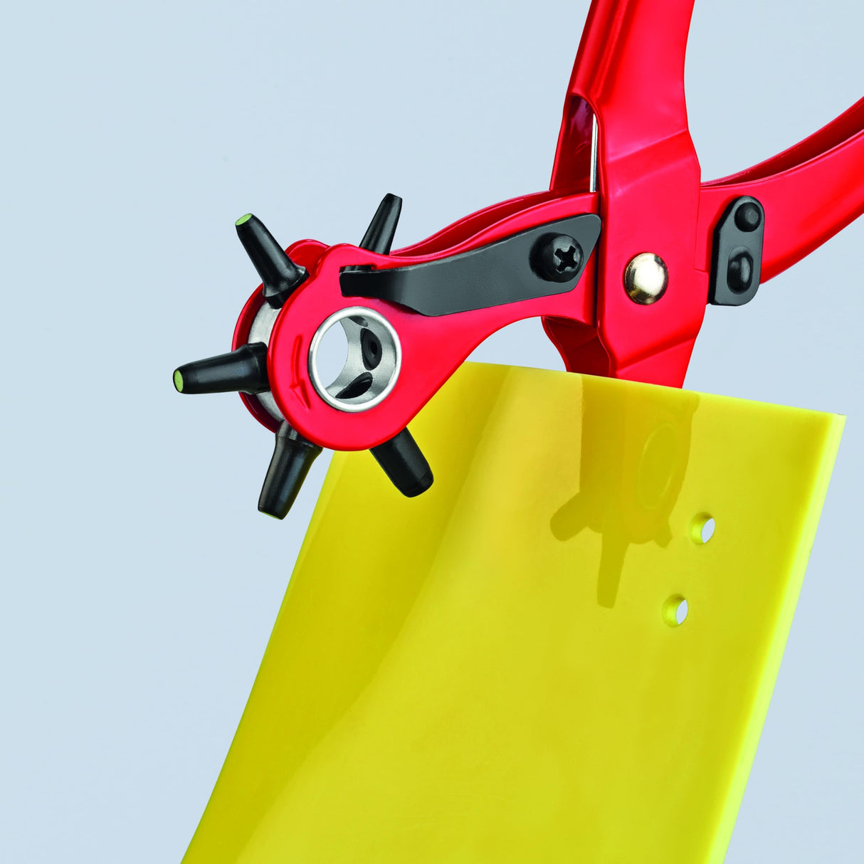 KNIPEX - 90 70 220 Tools - Revolving Punch Pliers (9070220), Red Knipex Tools LP