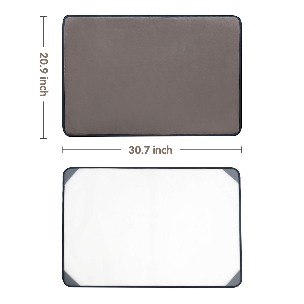 Tektalk Jigsaw Puzzle Board Portable Puzzle Mat with Puzzle Dustproof Cover for Puzzle Storage Puzzle Saver, Non-Slip Surface, Up to 1000 Pieces (Gray) Tektalk