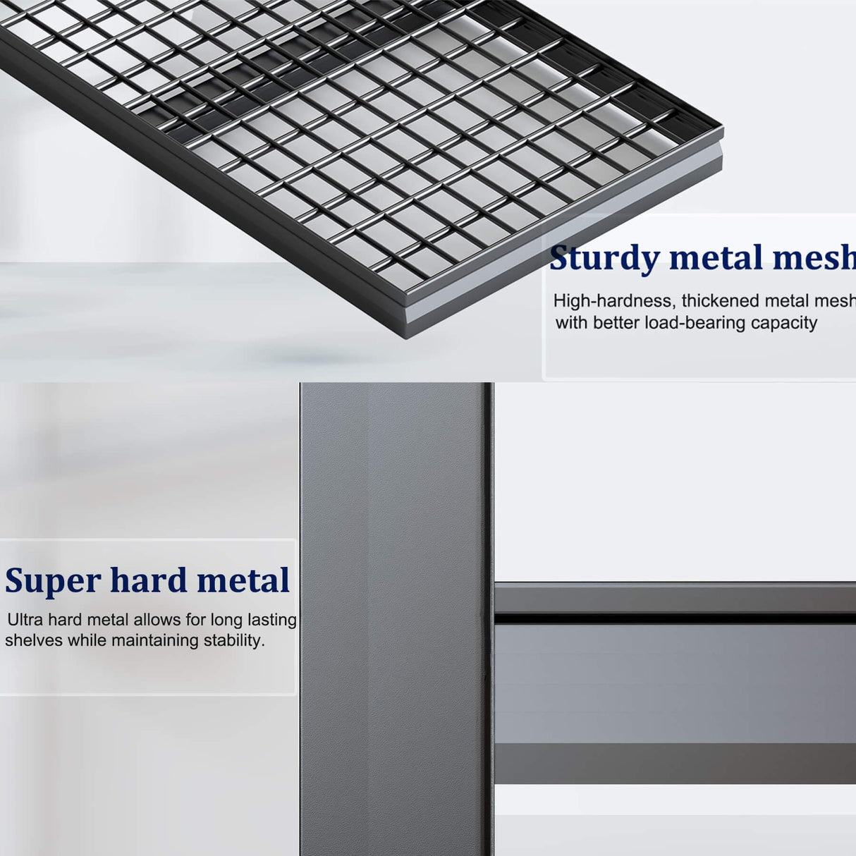 PMKES 77" W Storage Kitchen Shelves Heavy Duty Garage Shelving 4 Tier Metal Shelving Unit, Adjustable Shelves, 3800LBS Steel Industrial Shelving for Basement, Commercial, 77" W*24" D*72”H, Black PMKES