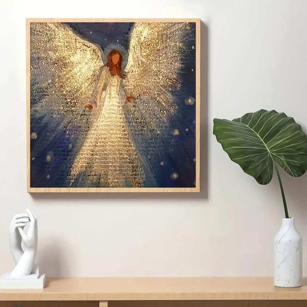 STGLCR Angel 5D Diamond Painting Kits for Adults Beginners,DIY Diamond Art Kit Full Round Drill,Paint by Diamonds Dot Gem Arts and Crafts Crystal Sets,Home Wall Decor 12x12inch STGLCR