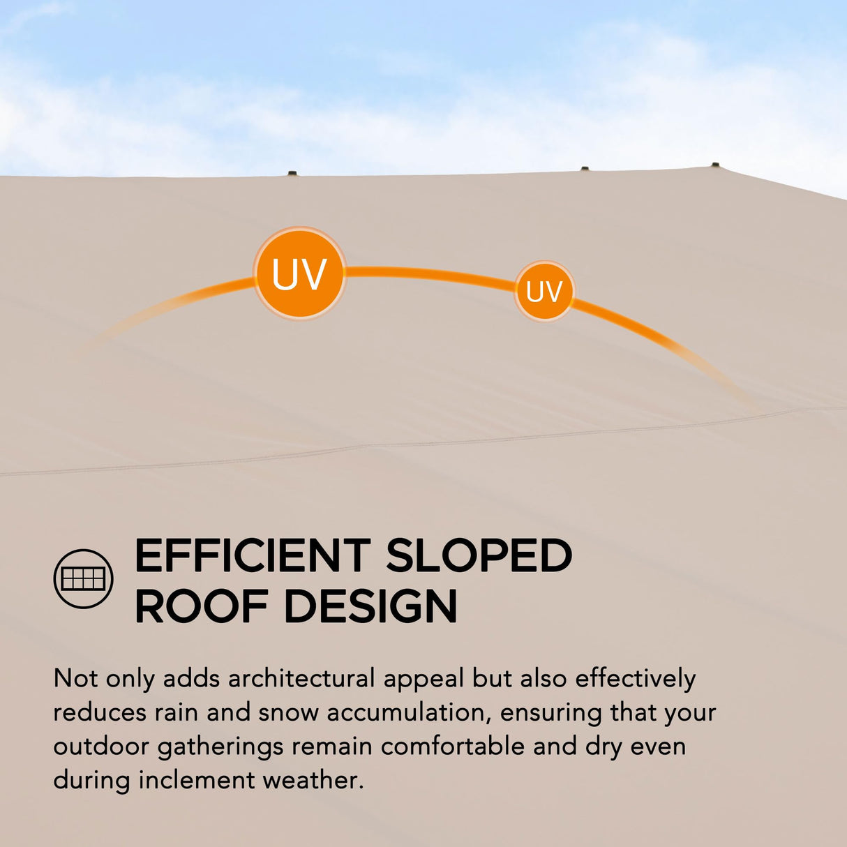 Sunjoy 10 x 12 ft Wall Mounted Gazebo with Weather Resistant Fabric Roof, Black Aluminum & Metal Frame Lean to Gazebo with Curtains and Netting Sunjoy