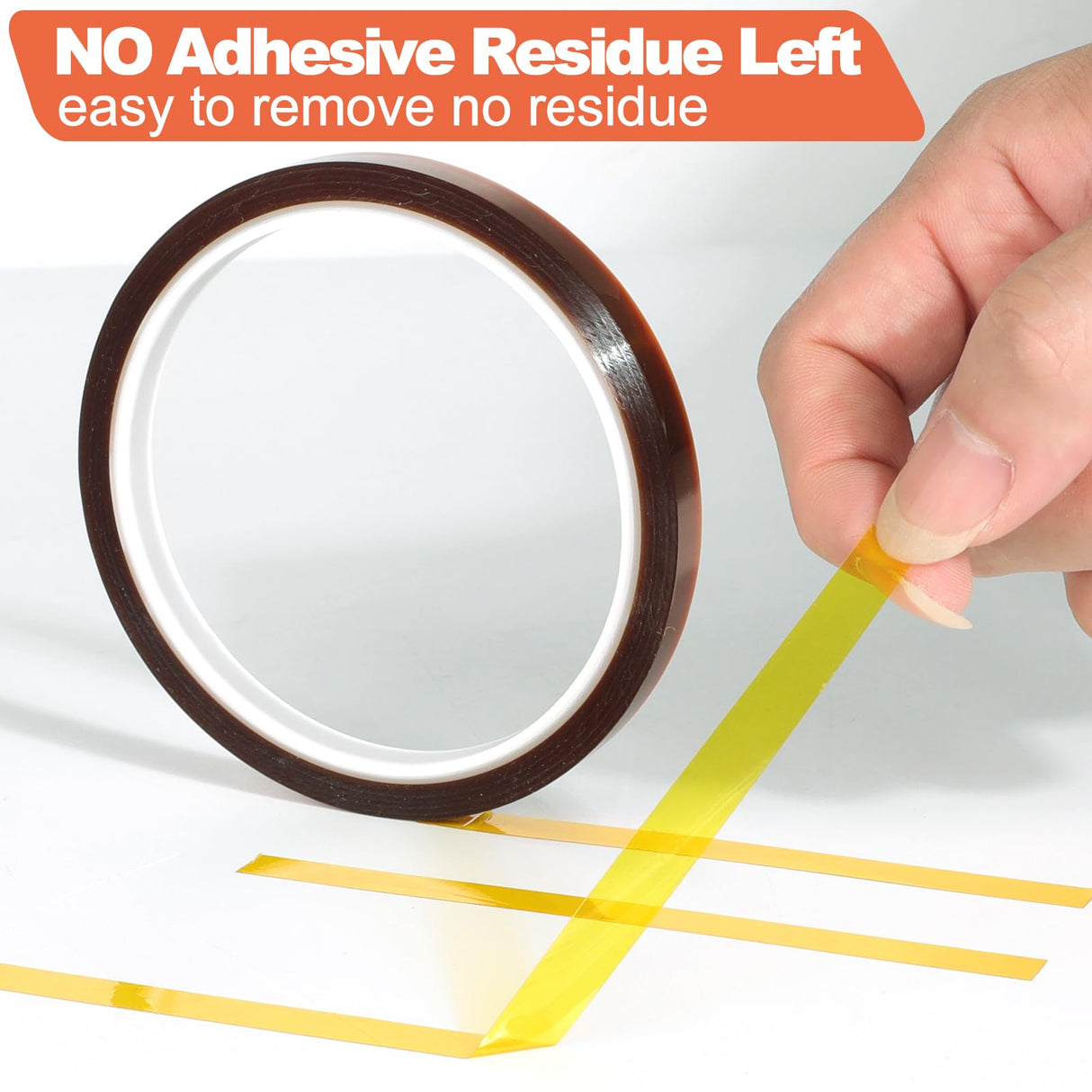 Premium Heat Tape, 2 Rolls Heat Resistant Tape, 108ft (10mm x 33m) Heat Tape for Sublimation & Heat Transfer Tape, No Residue, Perfect for Heat Press, Electronics, Soldering, and Circuit Boards EARLEAS