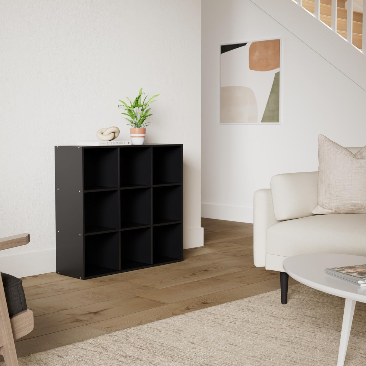 Best Choice Products 9-Cube Storage Organizer, 11in Shelf Opening, Bookcase, Display Shelf, Customizable w/ 3 Removable Back Panels - Black Best Choice Products