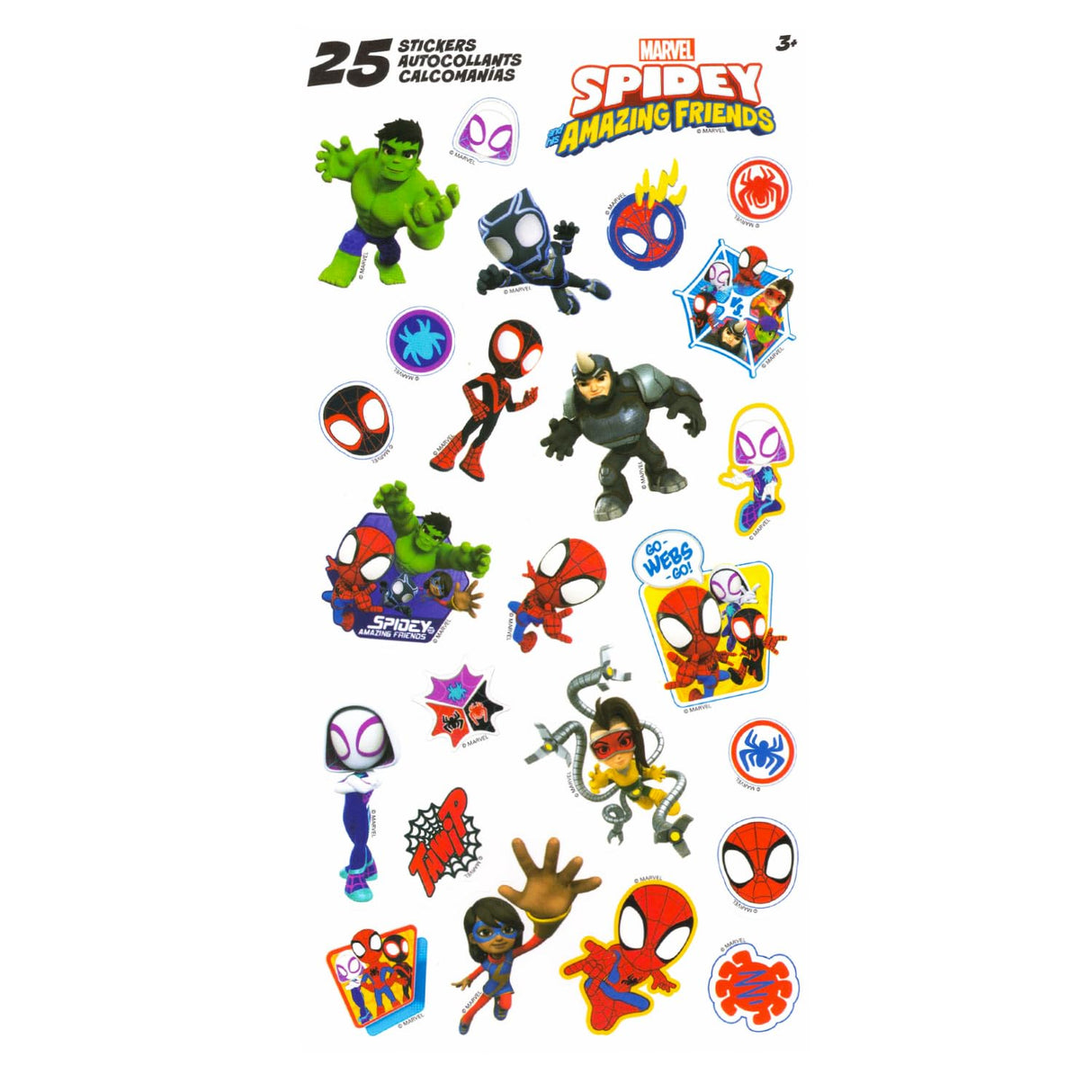 Spidey and His Amazing Friends Floor Puzzle Set - Bundle with 25 Piece Spiderman Foam Puzzle Plus Stickers, Tattoos, More | Spidey and Friends Jigsaw Puzzle for Kids Spider-Man